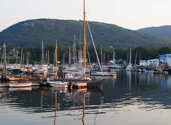 Camden, Maine, where the mountains really do meet the sea.