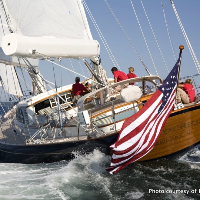 WINDCREST, built in 2006 by Hodgdon Yachts of East Boothbay, Maine.