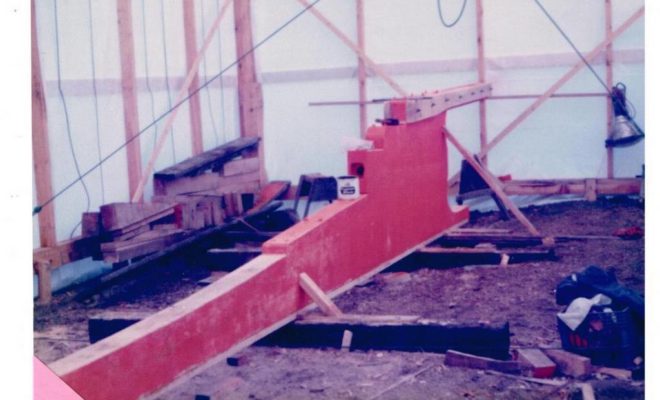 Build-up of the keel during original construction of Hazel W III (now TWIST).