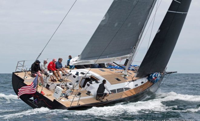 The brand-new Hinckley Bermuda 50, competing at Block Island Race Week.