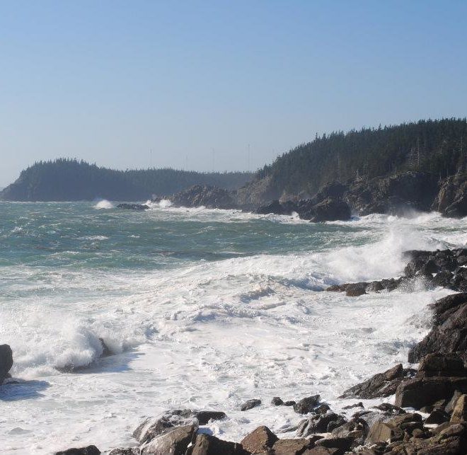 There seem to be no boundaries between the rugged shores of Cutler and the foaming seas of the Atlantic Ocean.