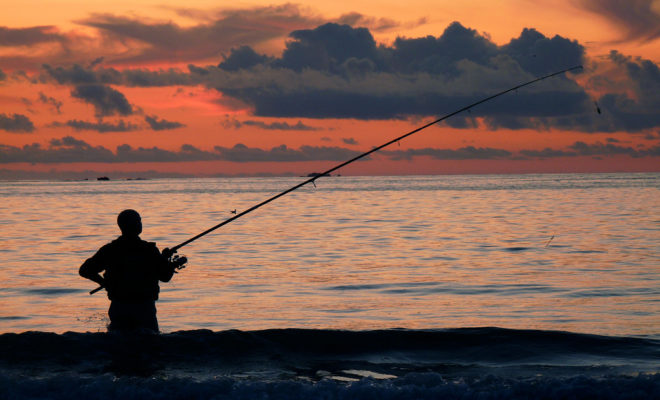 Spring Striper fishing in Buzzards Bay