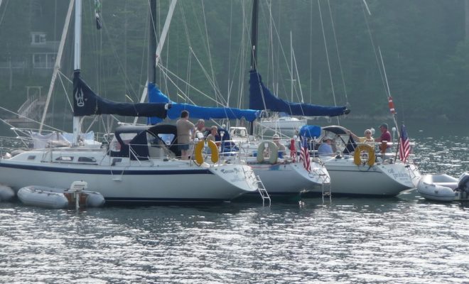 Part of the Maine Ericson Owners Association annual cruise