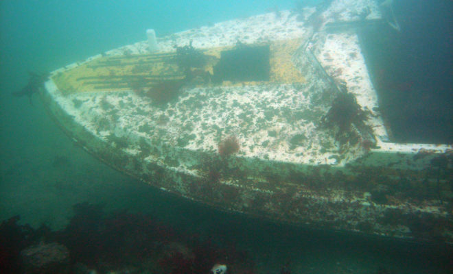 Sunken Boat in Seattle