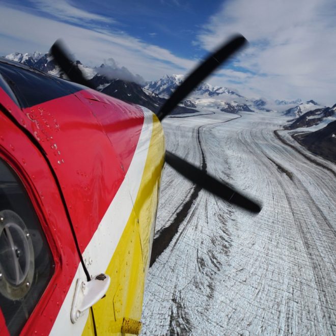 A small airborne campaign has been monitoring glacial changes since 2009