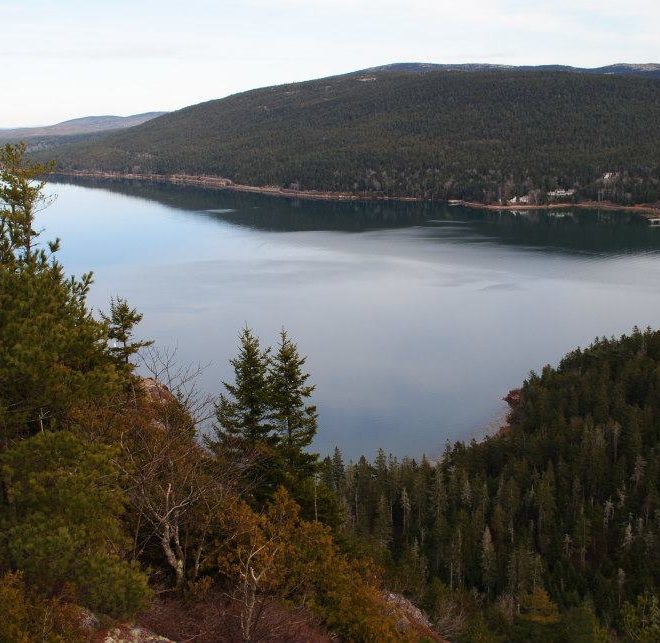 Looking down Somes Sound from Valley Peak.