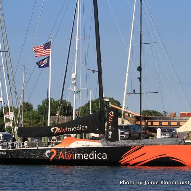 Team Alvimedica, skippered by Bristol native Charlie Enright, will be officially named on June 28 at Newport Shipyard.