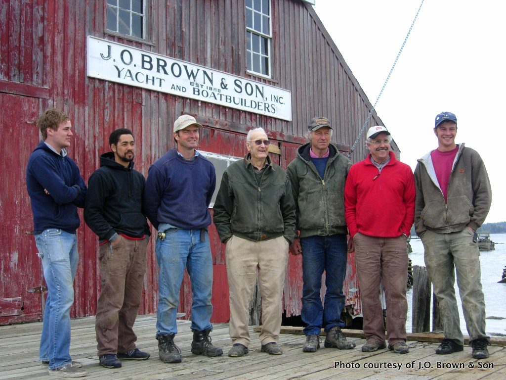 2007: From left, Andy Bridges, Adam Alexander, Foy E. Brown, James E. Brown, Foy W. Brown, Jon Emerson, Foster Bartovics.