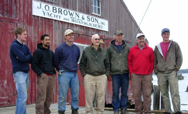 2007: From left, Andy Bridges, Adam Alexander, Foy E. Brown, James E. Brown, Foy W. Brown, Jon Emerson, Foster Bartovics.
