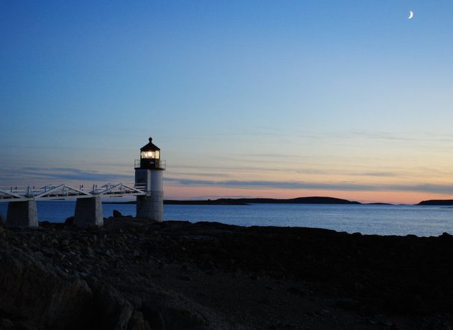 October Sunset, Marshall Point, Port Clyde