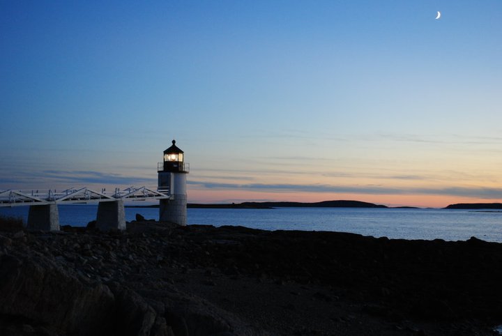 October Sunset, Marshall Point, Port Clyde