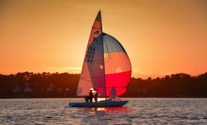 The end of a gorgeous day, made even better by an evening of spirited and fun sailboat racing!