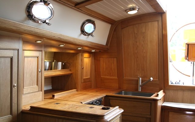 Galley Looking Aft, 48' Daysailer