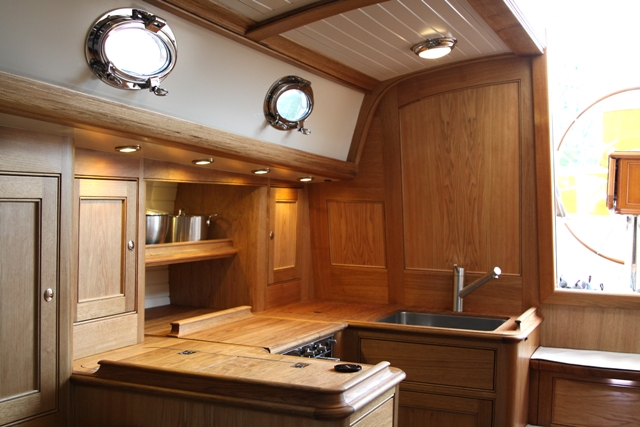 Galley Looking Aft, 48' Daysailer