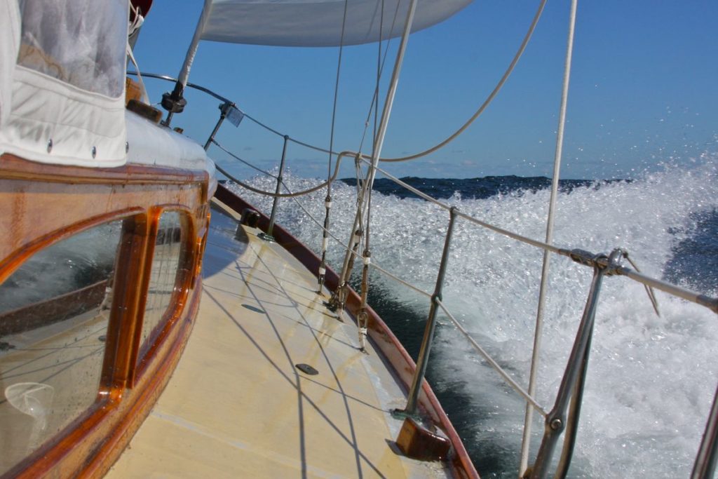 Leaving the Cape Cod Canal, bound for Provincetown. Photo by Tom Young/USHarbors.com.