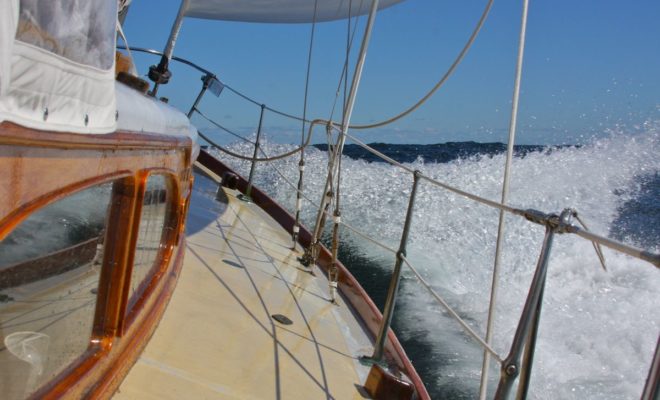 Leaving the Cape Cod Canal, bound for Provincetown. Photo by Tom Young/USHarbors.com.