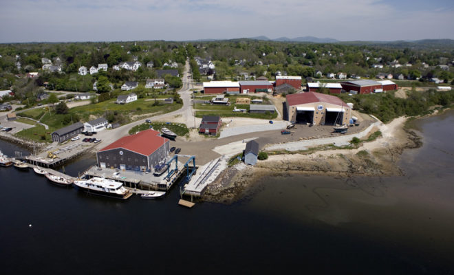 Lyman-Morse's boatbuilding facility in Thomaston, Maine