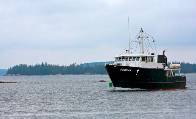 The Sunbeam V will be converted to an art gallery in August on a Maine coast tour.