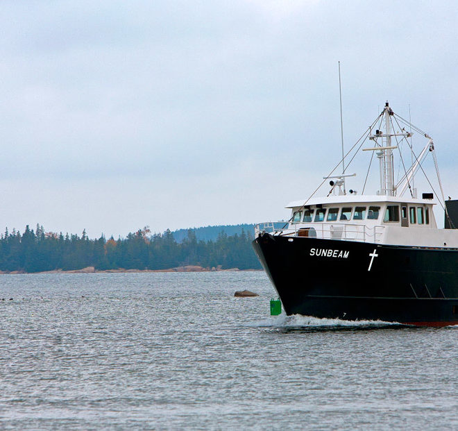 The Sunbeam V will be converted to an art gallery in August on a Maine coast tour.
