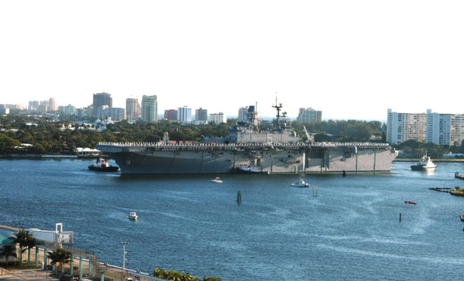 The USS Bataan arriving in Port Everglades for "Fleet Week" in 2005. The USS Bataan arriving in Port Everglades for "Fleet Week" in 2005.