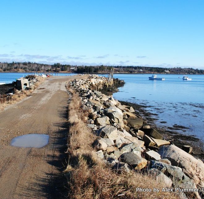 A fishing pier in Milbridge, home to clammers and lobstermen alike.