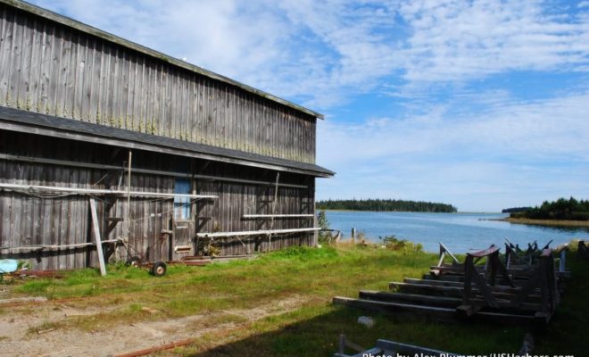 An old boatyard at the northern end of the Pool, on Great Cranberry Island's eastern side.