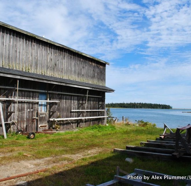 An old boatyard at the northern end of the Pool, on Great Cranberry Island's eastern side.