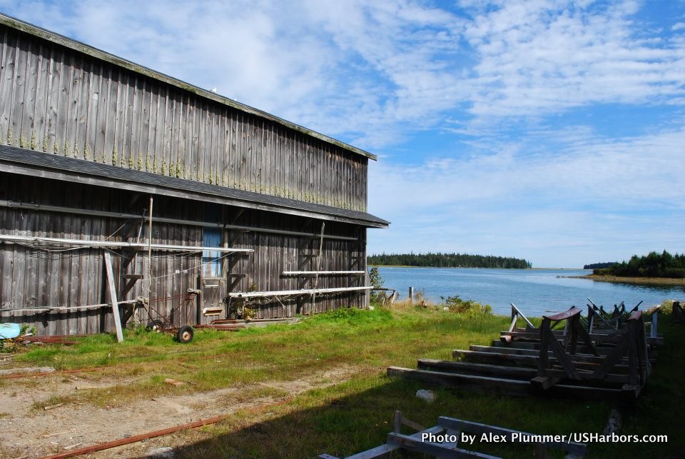 An old boatyard at the northern end of the Pool, on Great Cranberry Island's eastern side.