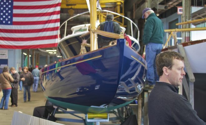 Artisan Boatworks is at the Maine Boatbuilders Show with two boats. Stop by and talk to the builder, Alec Brainerd.