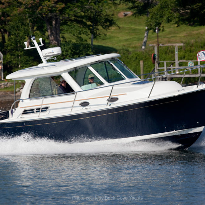 The Back Cove 30. Photo by Billy Black, courtesy Back Cove Yachts