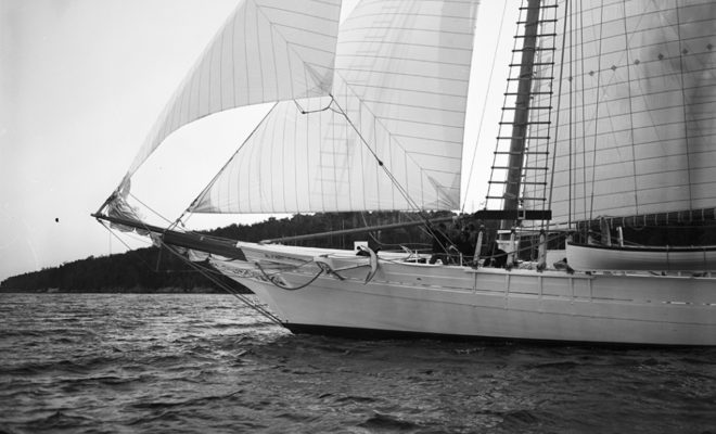 Bill of Rights under sail, June 16, 1971.