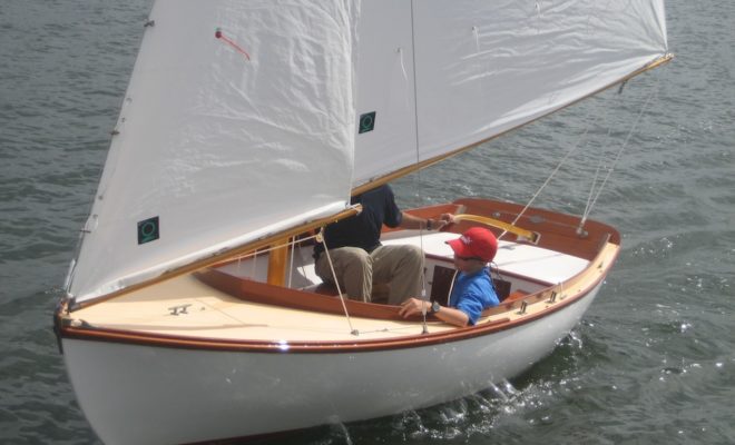 Every sweet Herreshoff sheer starts with a fine entry. Photo by Jeff Scher.