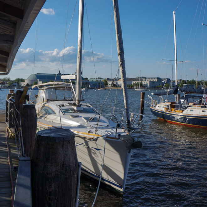 Sail directly to the Chart House Restaurant and tie up for the meal.