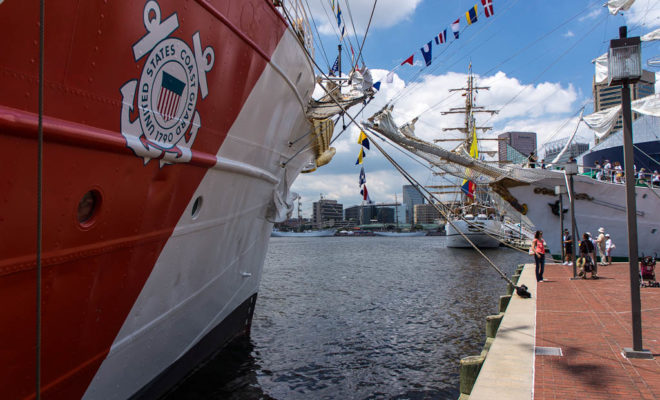 The USCG EAGLE and friends