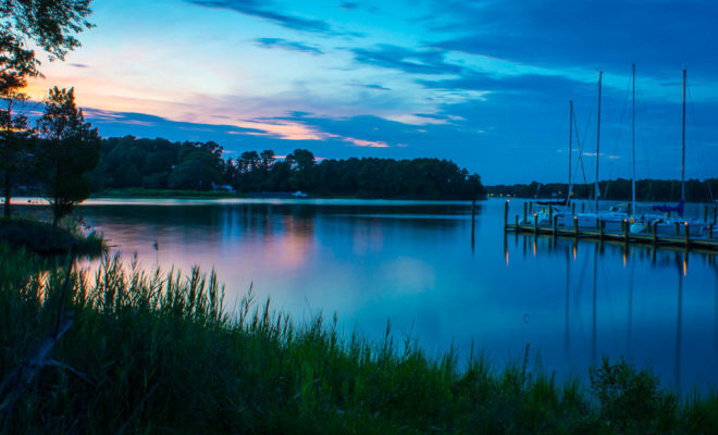 The colors come out to play after sunset