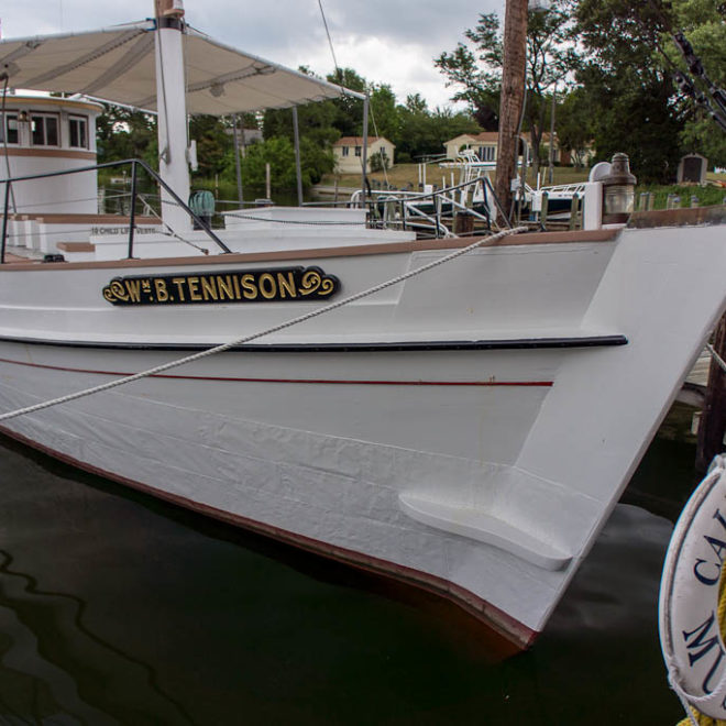 A Chesapeake Bay buy boat, available for daily tours on the water