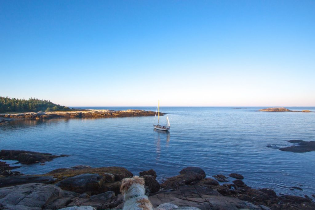 Anchored overnight in Eden, on Isle Au Haut.