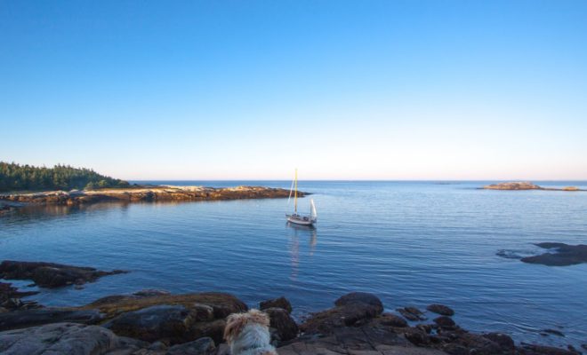 Anchored overnight in Eden, on Isle Au Haut.