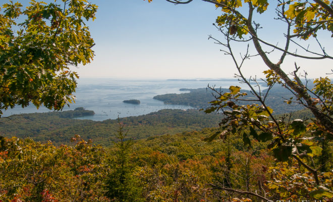 The stunning view from the top of Mount Megunticook, in Camden Hills State Park.