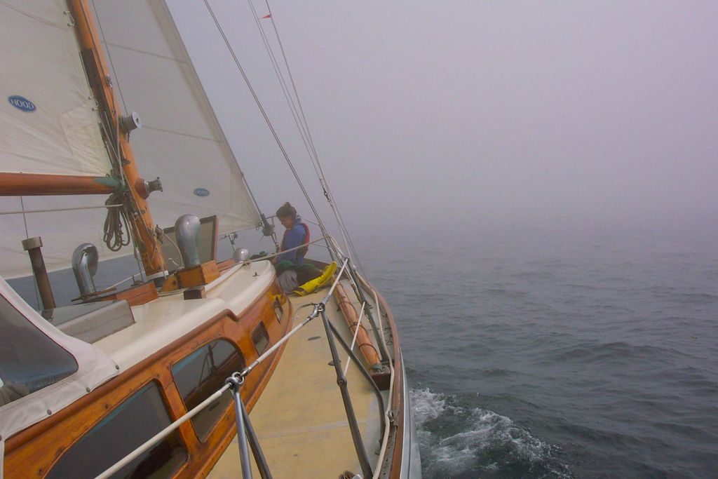 The youngest eyes and ears onboard make the best lookouts in the fog.