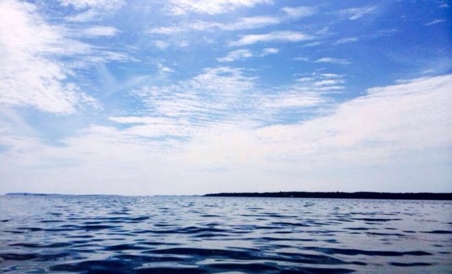 Smooth seas on Muscongus Bay.