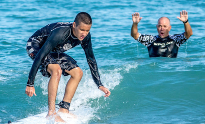 IndoJax Visually Impaired Surf Camp, Courtesy of Jesse Stephenson