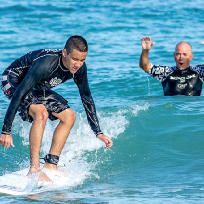 IndoJax Visually Impaired Surf Camp, Courtesy of Jesse Stephenson