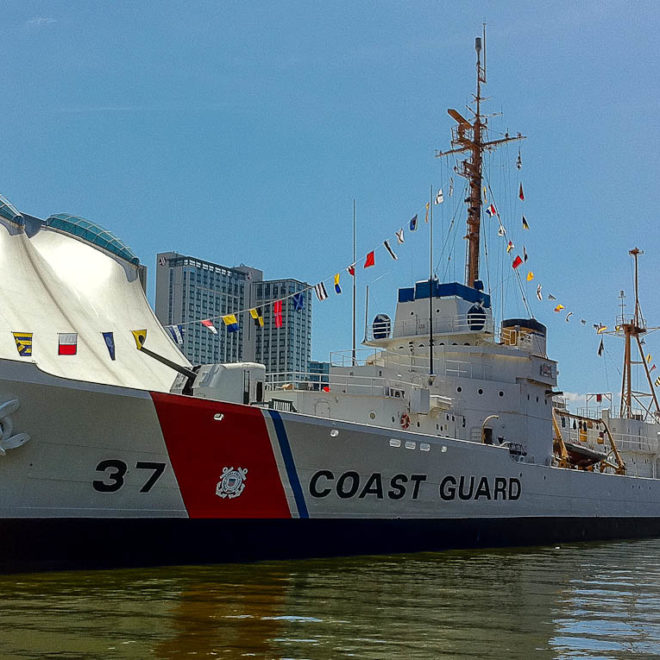 The US Coast Guard Cutter Taney