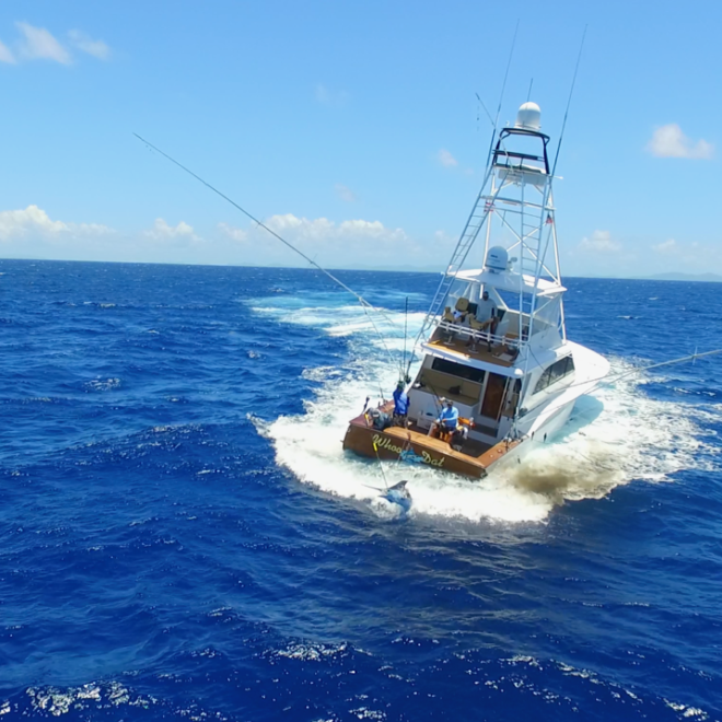 Fishing boat Whoo Dat in action