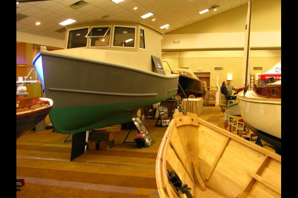 A poweryacht by Grey Barn Boatworks. Photo from 2012 show