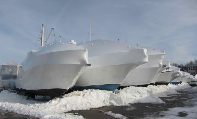 At the South Portland marina.