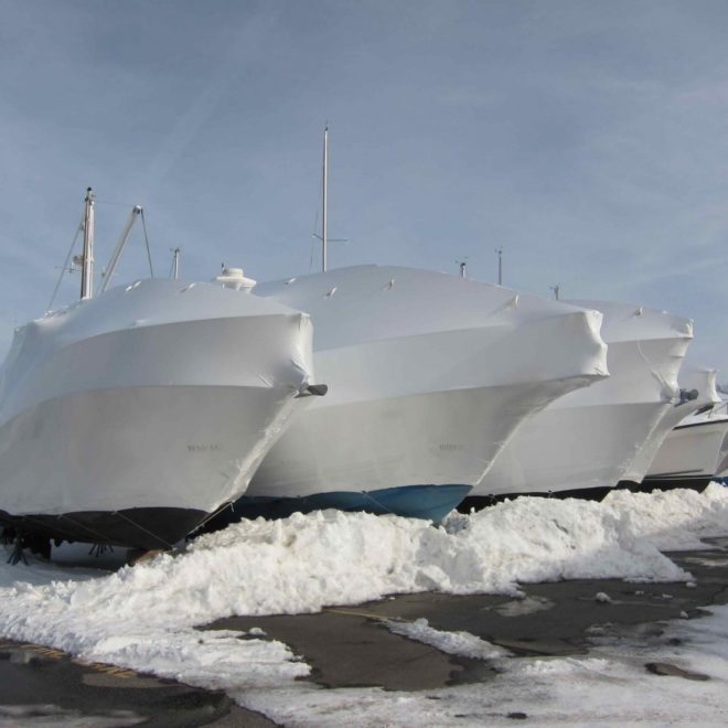At the South Portland marina.