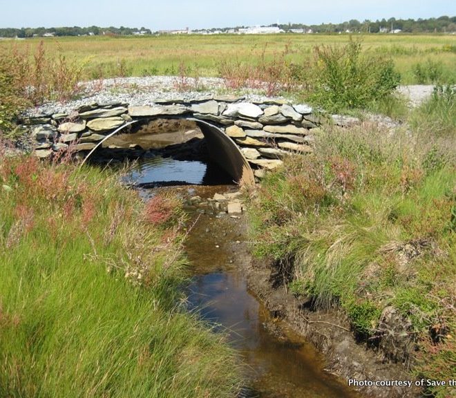 Three new culverts were installed under the footpath tidal restriction at Jacob's Point..