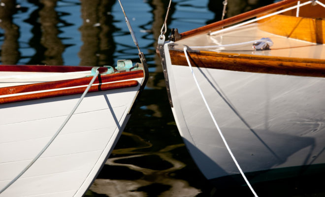 This creation by Artisan Boatworks is Herreshoff through and through. Photo by Jeff Scher.